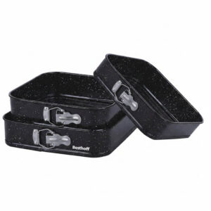 3X Square Cake Pan Set