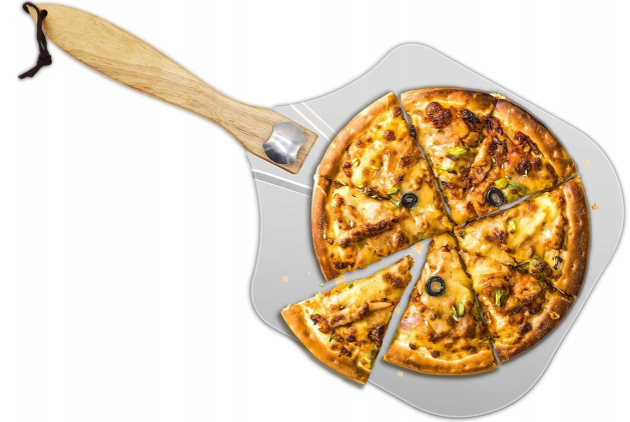 Taca do pizzy z drewnianym uchwytem 1317